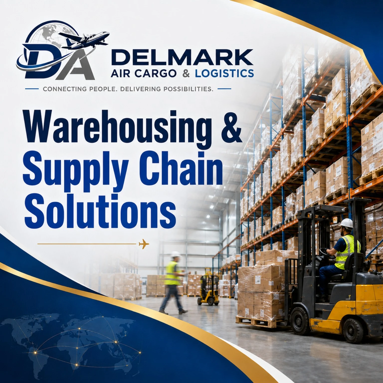 Delmark Warehousing and Supply Chain Solutions catalogue artwork